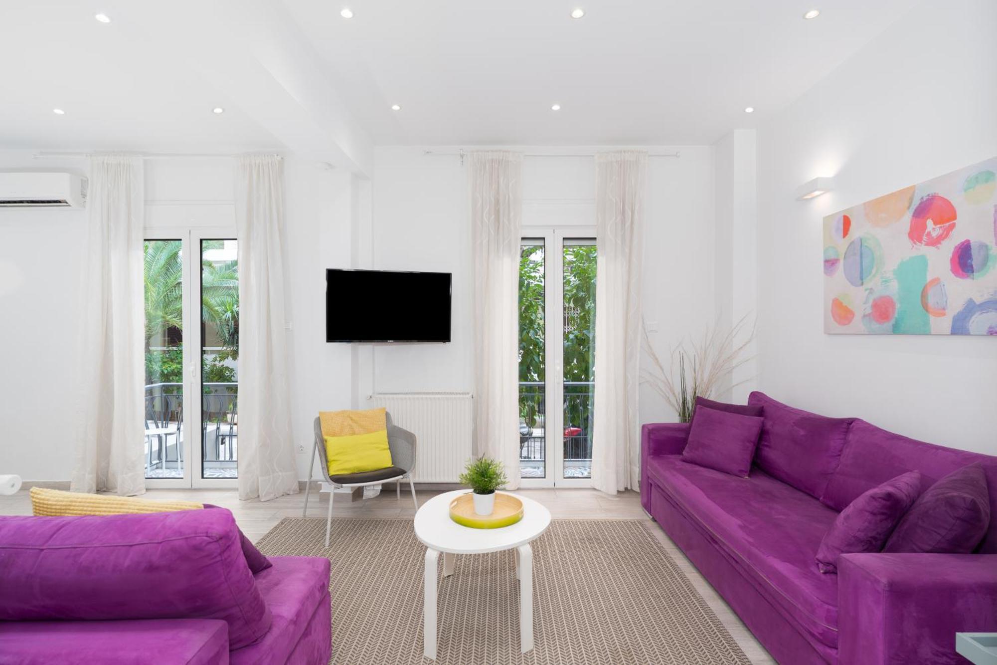 Spacious Modern Apartment In Athens Near Metro Exterior photo